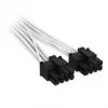 Cabo Corsair Premium-Sleeved 2x 8-Pin para 12V-2x6, para fonte de alimentação Type-4 – branco