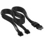 Cabo Corsair Premium-Sleeved 2x 8-Pin para 12V-2x6, para fonte de alimentação Type-5 – preto