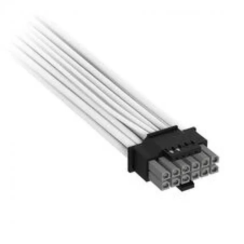 Cabo Corsair Premium-Sleeved 2x 8-Pin para 12V-2x6, para fonte de alimentação Type-5 – branco
