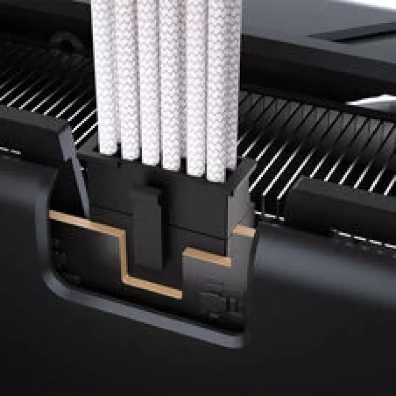 Cabo Corsair Premium-Sleeved 2x 8-Pin para 12V-2x6, para fonte de alimentação Type-5 – branco