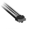 Cabo Corsair Premium-Sleeved 2x 8-Pin para 12V-2x6, para fonte de alimentação Type-5 – preto/branco