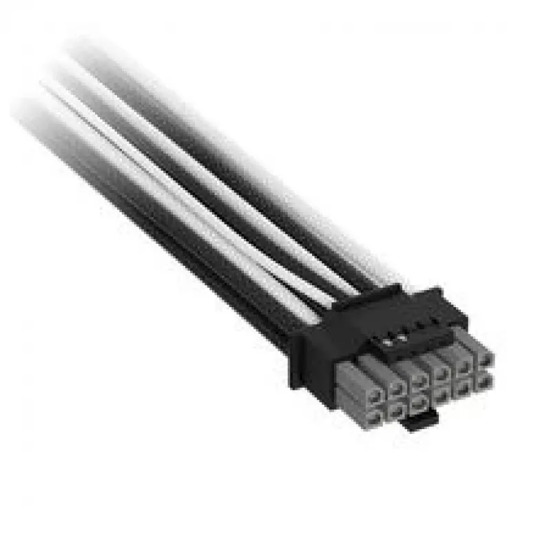 Cabo Corsair Premium-Sleeved 2x 8-Pin para 12V-2x6, para fonte de alimentação Type-5 – preto/branco