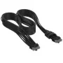 Cabo Corsair Premium-Sleeved 12V-2x6 para 12V-2x6, Universal - preto