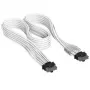 Cabo Corsair Premium-Sleeved 12V-2x6 para 12V-2x6, Universal - branco