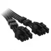 Cabo Corsair Premium-Sleeved 12V-2x6 para 2x 6+2-Pin PCIe, Universal – preto