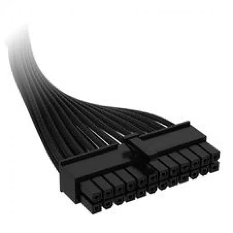 Cabo Corsair Premium-Sleeved 24-Pin ATX, Gen 5, para fonte de alimentação Type-5 – preto