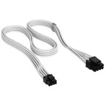 Cabo Corsair Premium-Sleeved 8-Pin ATX, para fonte de alimentação Type-5 – branco
