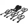 Conjunto de cabos Corsair, Type 4, DC Cable Starter Kit, individualmente sleeved – preto