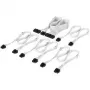 Conjunto de cabos Corsair, Type 4, DC Cable Starter Kit, individualmente sleeved – branco