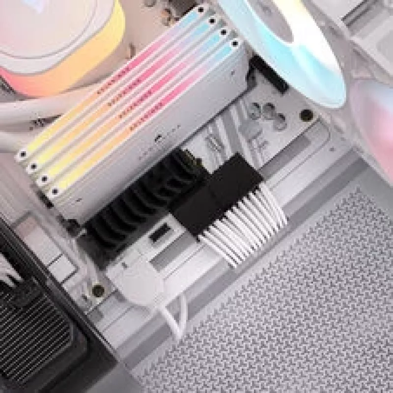 Conjunto de cabos Corsair, Type 4, DC Cable Starter Kit, individualmente sleeved – branco