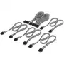Conjunto de cabos Corsair, Type 4, DC Cable Starter Kit, individualmente revestido – preto / branco