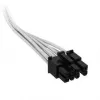 Cabo Corsair, Type 4, conector de alimentação PCIe, 8 pinos (6+2), 650 mm, individualmente revestido – branco