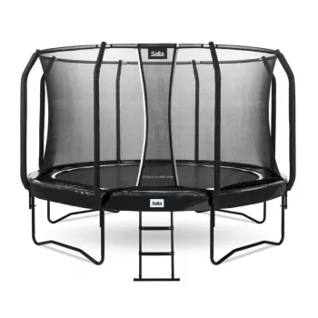 Trampolim Salta First Class redondo 366 cm, trampolim de fitness, preto, modelo 5373A