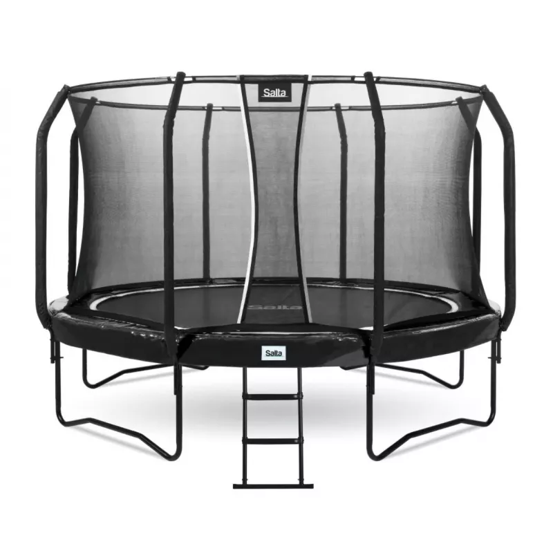 Trampolim Salta First Class redondo 366 cm, trampolim de fitness, preto, modelo 5373A