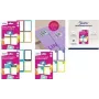 Etiquetas de papel AVERY SCHOOL8G — aderência permanente, cantos arredondados, moldura colorida, para escrita à mão