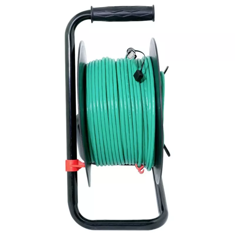 Tambor de cabo de rede Logilink verde CAT 6A S/FTP, 80 m | CQ3080S