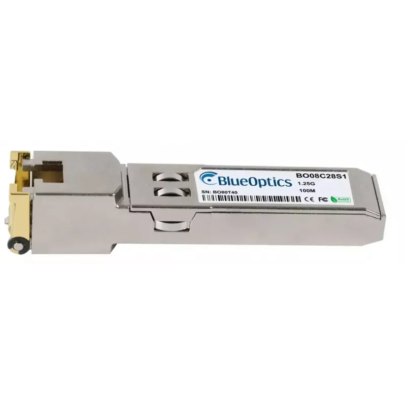 Transceptor de cobre SFP BlueOptics 61494-BO, 1× RJ45, 1250 Mbit/s, 100 m, compatível com Lancom