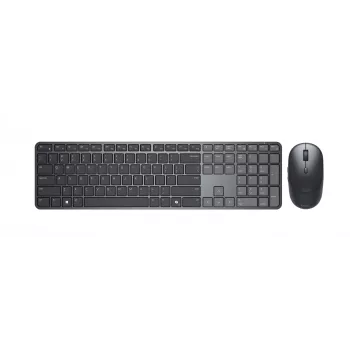Dell Pro 7 Slim KM726 | Conjunto de teclado e rato | Sem fios | Rato incluído | Pilhas incluídas | Lituano | Ligação sem fios | Preto