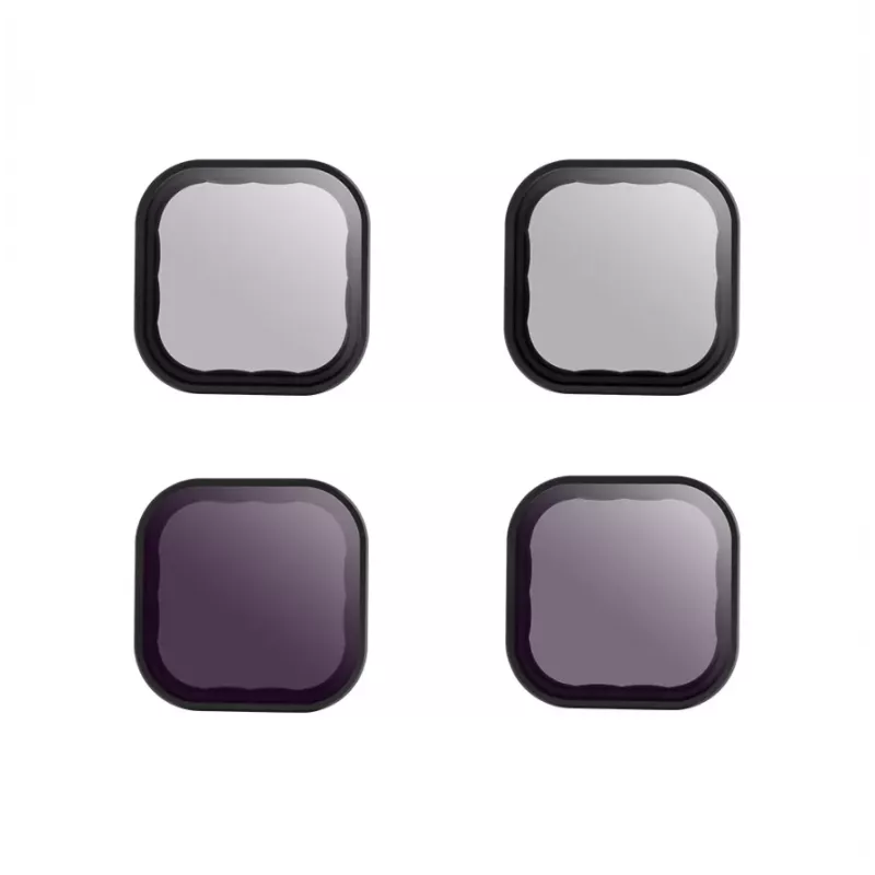 Conjunto de filtros para câmara Telesin ND8 ND16 ND32 CPL – kit preto de 4 peças