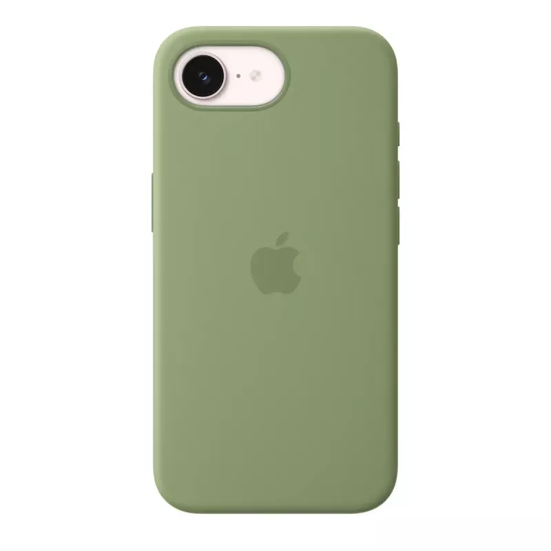Capa de proteção em silicone com MagSafe para Apple iPhone 17e — Light Moss, compatível com ecrãs de 15,5 cm (6,1 polegadas)