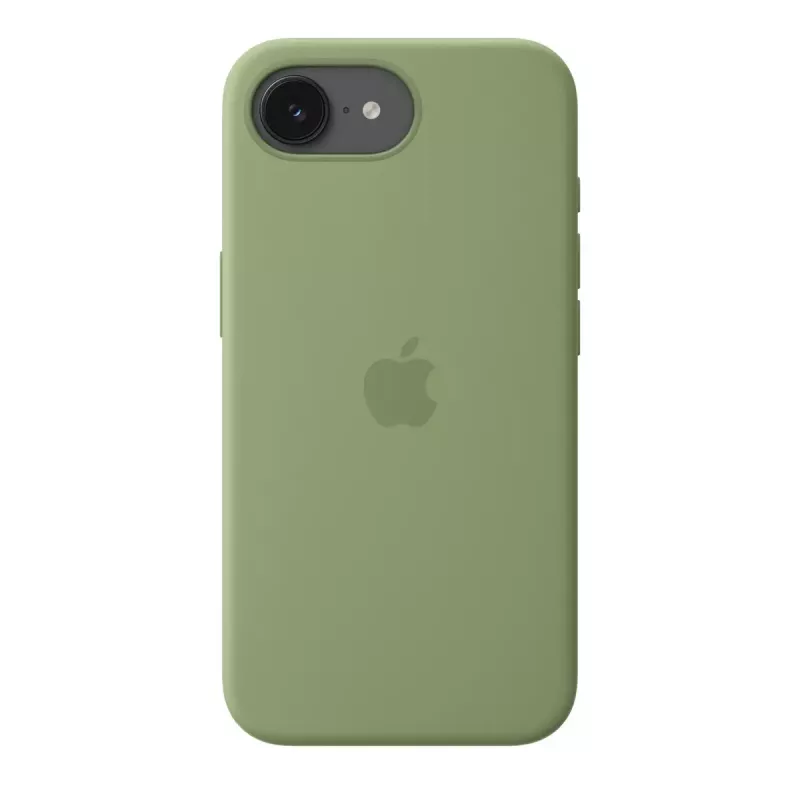 Capa de proteção em silicone com MagSafe para Apple iPhone 17e — Light Moss, compatível com ecrãs de 15,5 cm (6,1 polegadas)