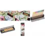 Canetas fineliner Stabilo point 88 conjunto clicável de 10 cores com estojo de plástico e base de secretária (modelo 8810‑5)