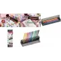 Conjunto de canetas de fibra Stabilo Pen 68 pack de 10 com estojo de plástico e base de escrita (modelo 6810-7)