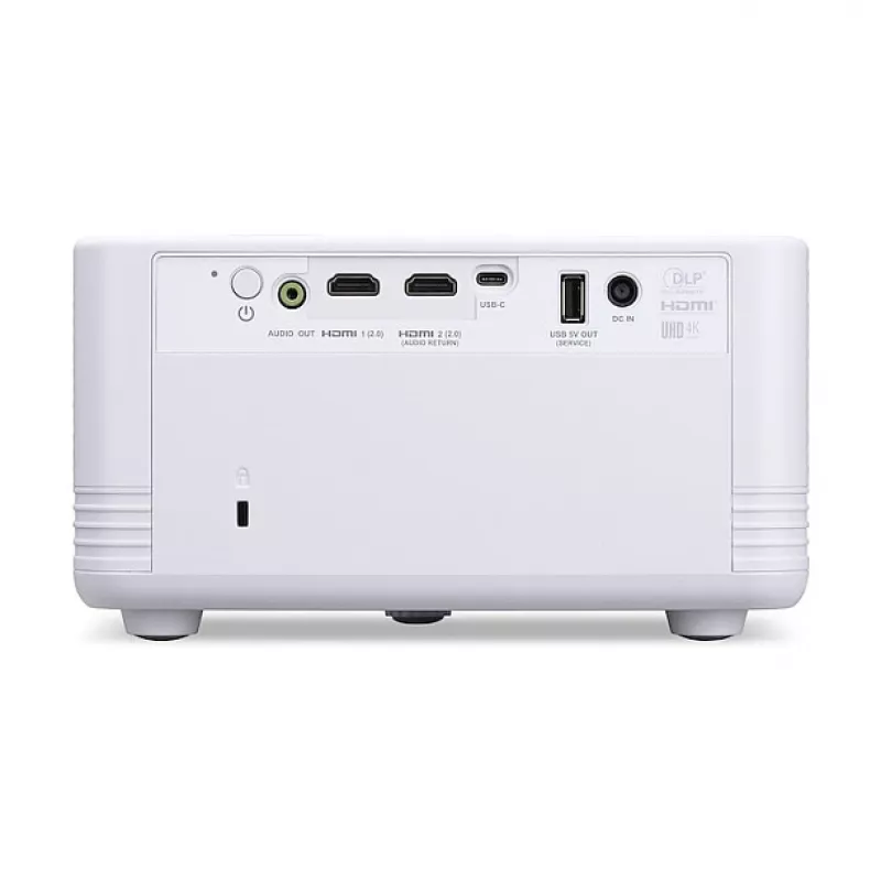 Acer PD1810ic Projetor DLP, UHD 4K (3840x2160), 1000 lúmenes ANSI, fonte de luz LED RGB, branco