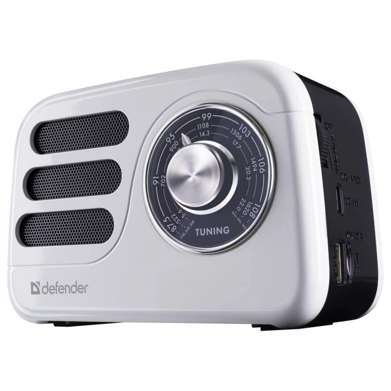 Altifalante portátil DEFENDER SIGNAL com FM/MP3/SD/USB e Bluetooth (5W, antena)