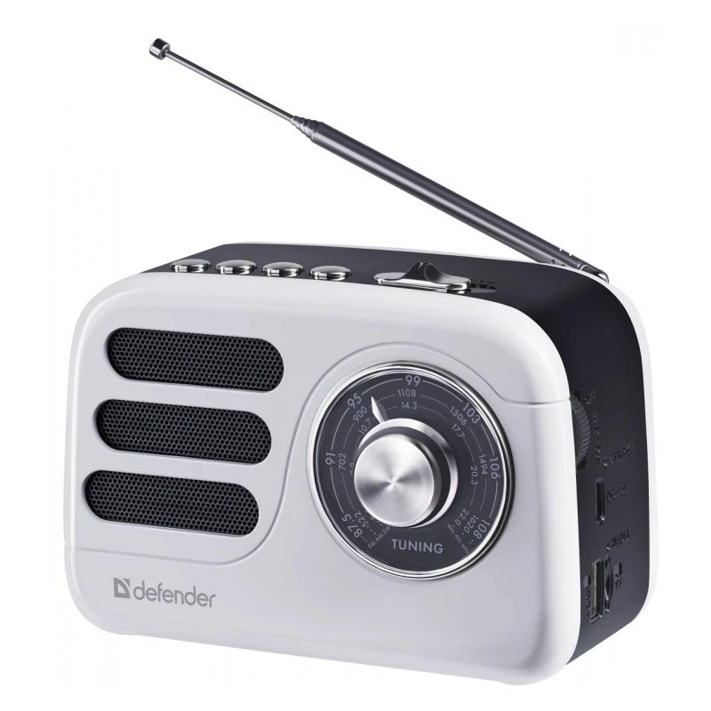 Altifalante portátil DEFENDER SIGNAL com FM/MP3/SD/USB e Bluetooth (5W, antena)