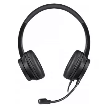 Auscultadores com fio e microfone DEFENDER tune 150 – preto, headset estéreo com fio