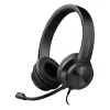 Auscultadores com fio e microfone DEFENDER tune 150 – preto, headset estéreo com fio