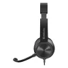 Auscultadores com fio e microfone DEFENDER tune 150 – preto, headset estéreo com fio