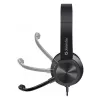 Auscultadores com fio e microfone DEFENDER tune 150 – preto, headset estéreo com fio