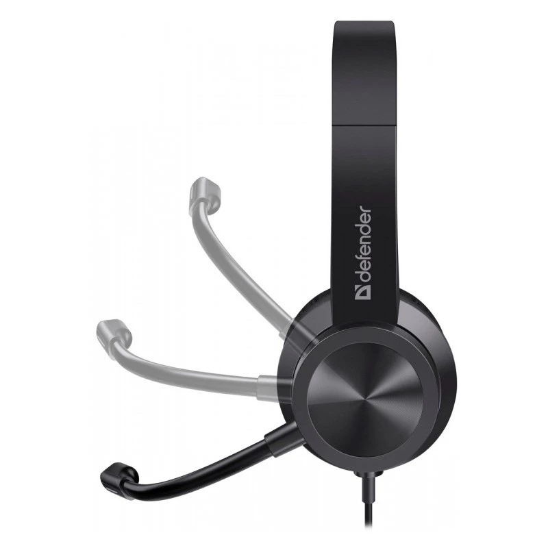 Auscultadores com fio e microfone DEFENDER tune 150 – preto, headset estéreo com fio