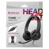 Auscultadores com fio e microfone DEFENDER tune 150 – preto, headset estéreo com fio