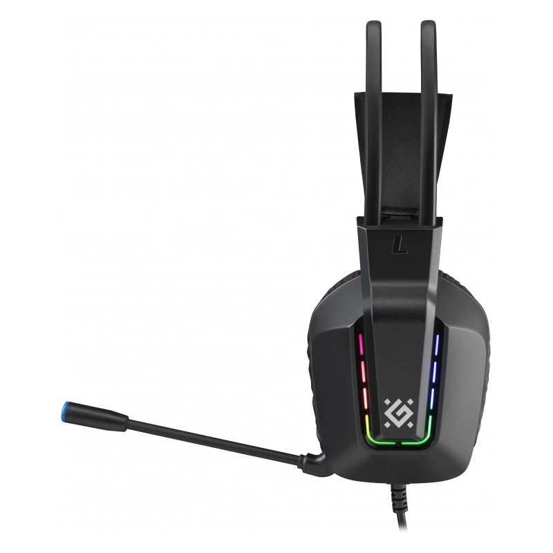 Headset gaming USB com fio DEFENDER GOTHIC RGB com microfone, preto