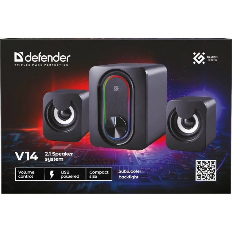 Defender V14 2.1 Colunas para PC, 11 W, USB, Bluetooth
