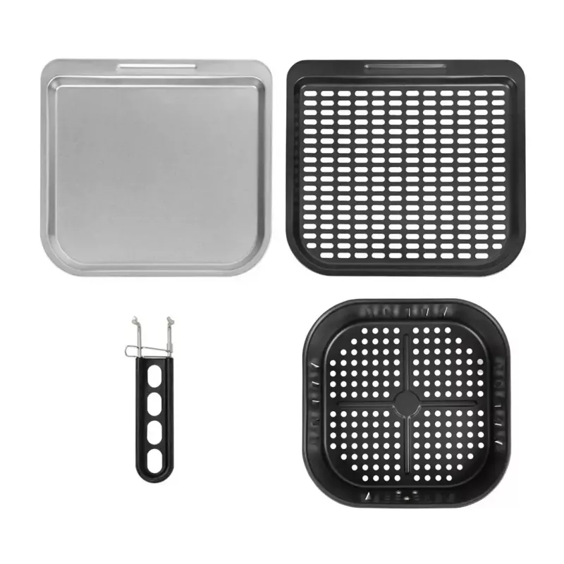 Fritadeira de ar quente GreenBlue GB950 1800W, capacidade 10 l, 8 programas, painel tátil, temporizador, preto