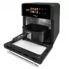 Fritadeira de ar quente GreenBlue GB950 1800W, capacidade 10 l, 8 programas, painel tátil, temporizador, preto