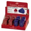 Afia-lápis Faber-Castell 182711 azul vermelho