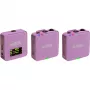 Microfone lavalier sem fios Rode Wireless Go III lilás 2,4 GHz design compacto