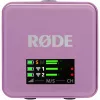 Microfone lavalier sem fios Rode Wireless Go III lilás 2,4 GHz design compacto