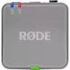 Microfone sem fios Rode Wireless GO III cinzento — design compacto, bateria integrada