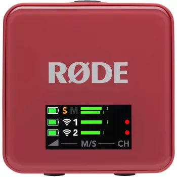 Wireless microphone Rode Wireless Go III Pink — compact 2.4 GHz transmission, model WIGOGEN3ROS