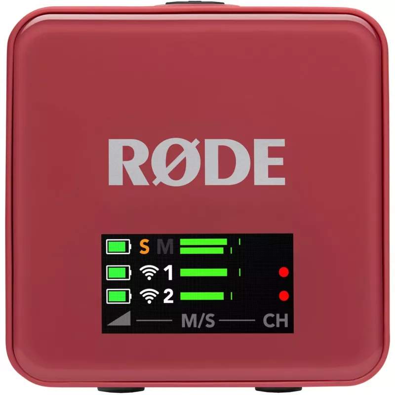 Microfone sem fios Rode Wireless Go III Rosa — transmissão compacta a 2,4 GHz, modelo WIGOGEN3ROS