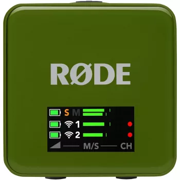 Microfone Rode Wireless Go III verde-escuro