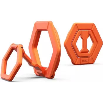 Suporte magnético com anel e função de suporte UAG Urban Armor Gear | para MagSafe e capas UAG com íman integrado | laranja queimado