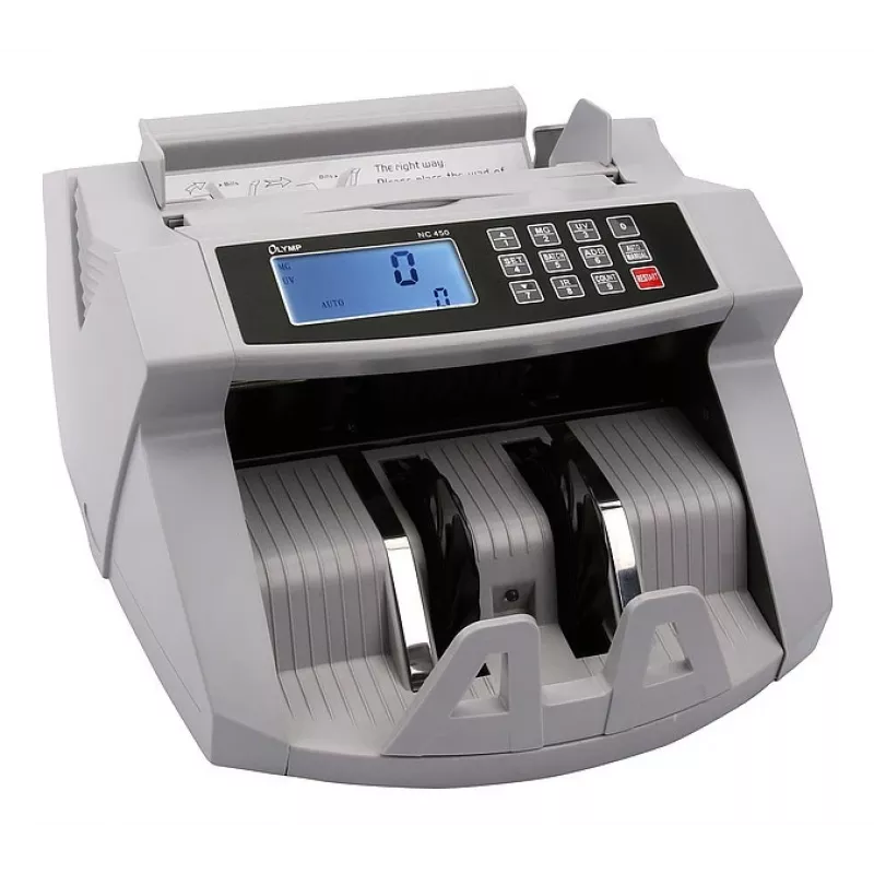 Máquina de contar notas Olympia NC 450 — 5,1 kg, LCD, 230 V, 75 W, 247×185×306 mm