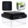 Luminária de coluna LED solar GreenBlue GB127 WW — 3200 K branco neutro, cúpula 80×80 mm, bateria NiMH